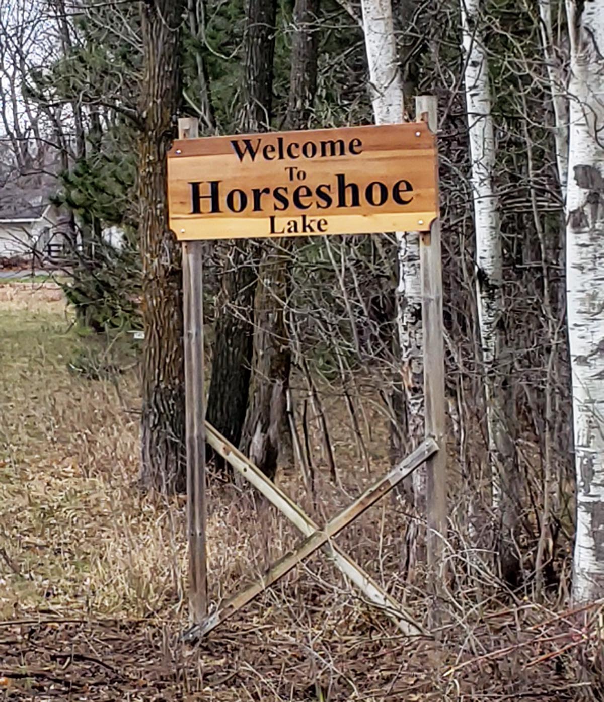 Horseshoe Lake Sign